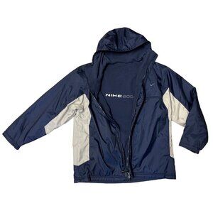 Nike Jacket Mens XL Windbreaker Fleece REVERSIBLE Swoosh Vintage Y2K 2000s